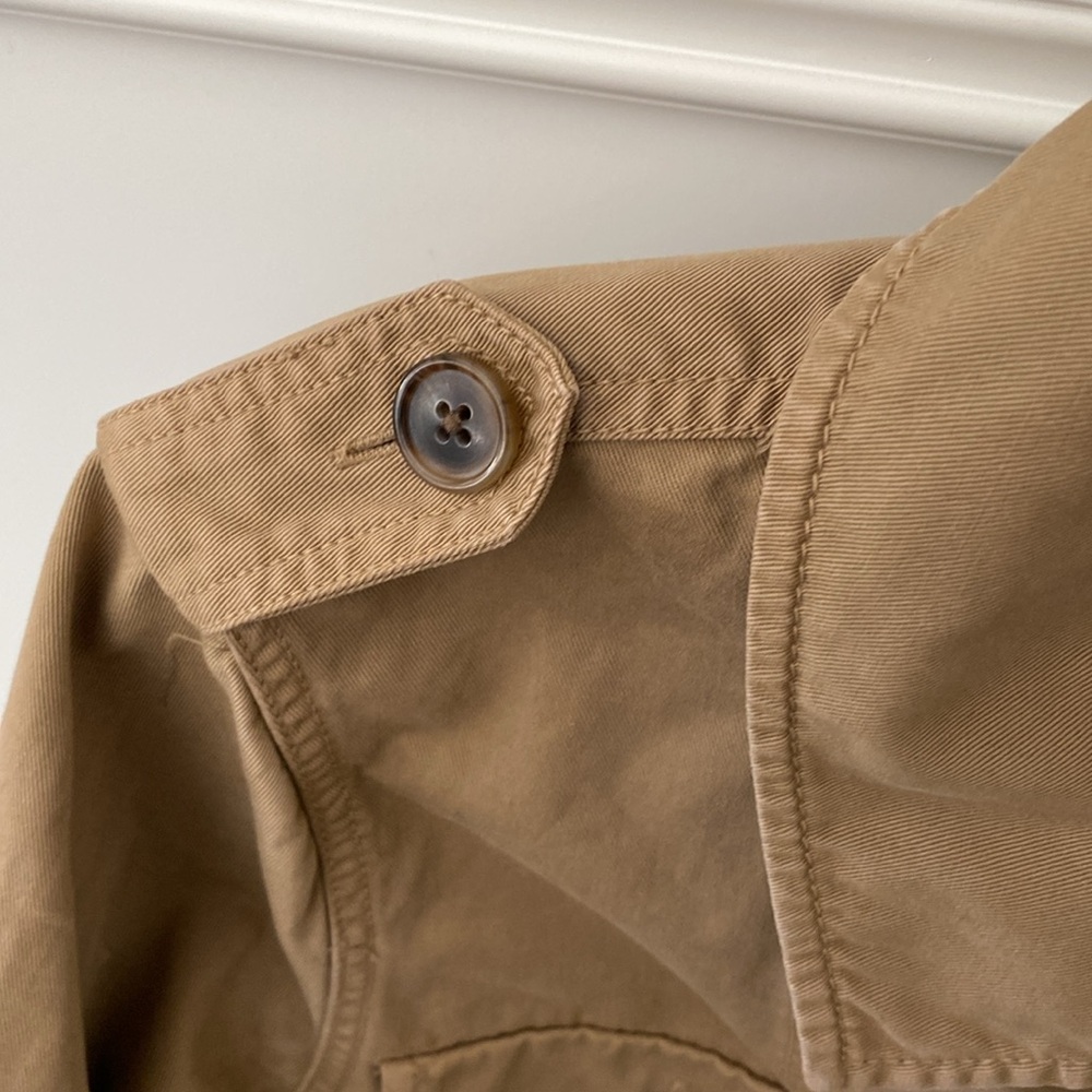 J Crew safari chino peplum jacket size M - Picture 3 of 7